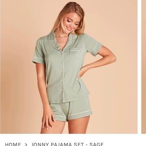 Birdy grey sage PJ set. New without tags. Size small